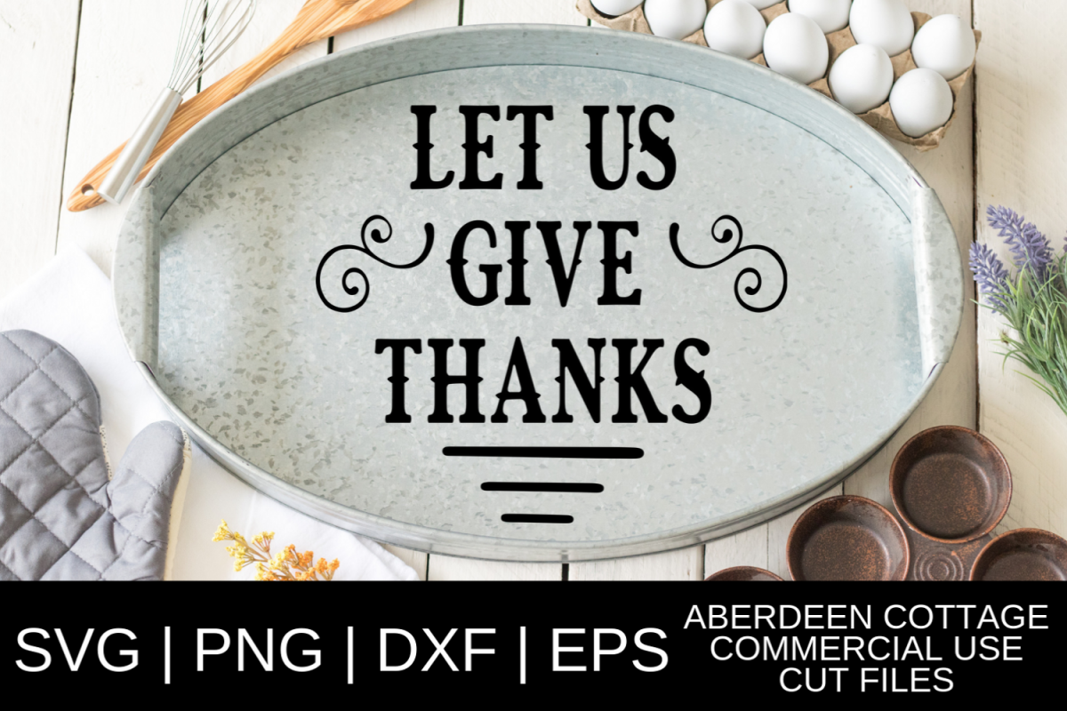 Let Us Give Thanks SVG example image 1