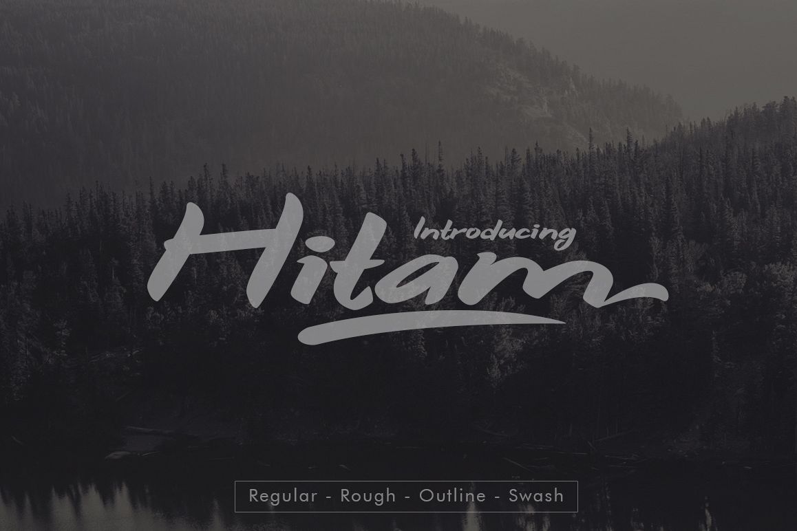 Hitam Bold 3 Font example image 1