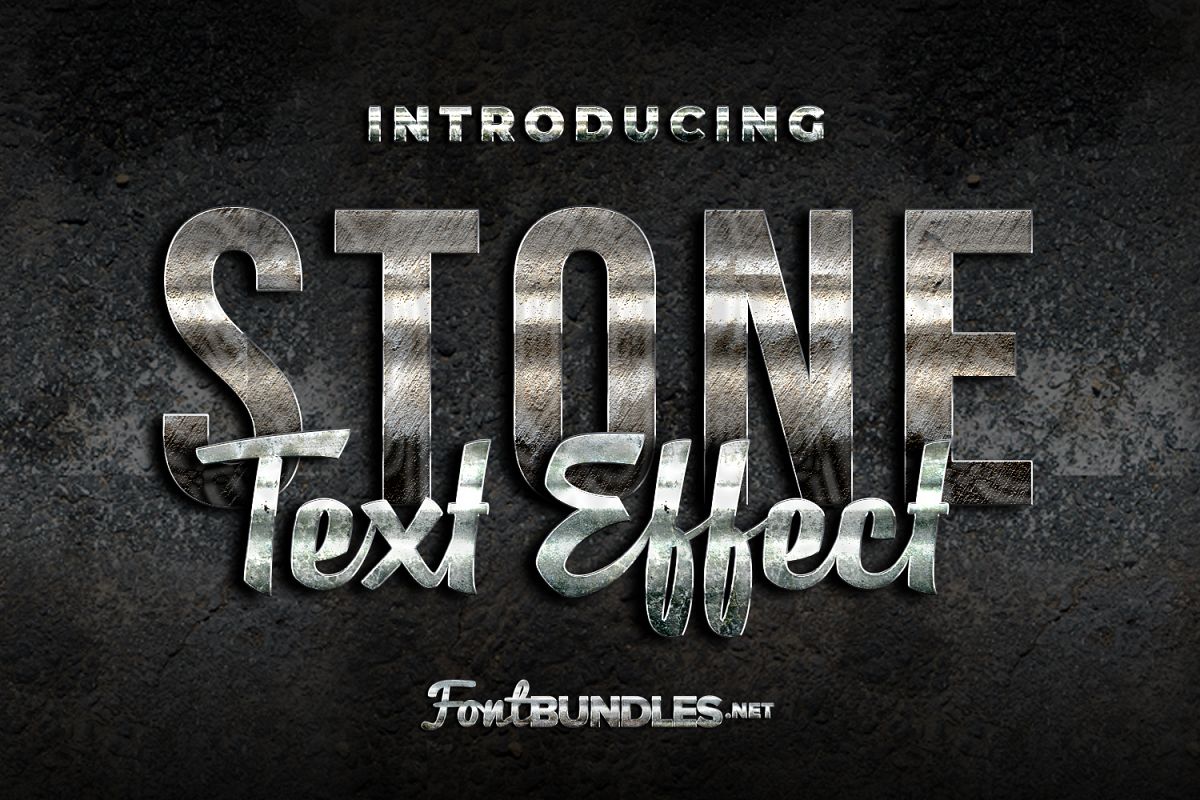 Stone Text Effect example image 1