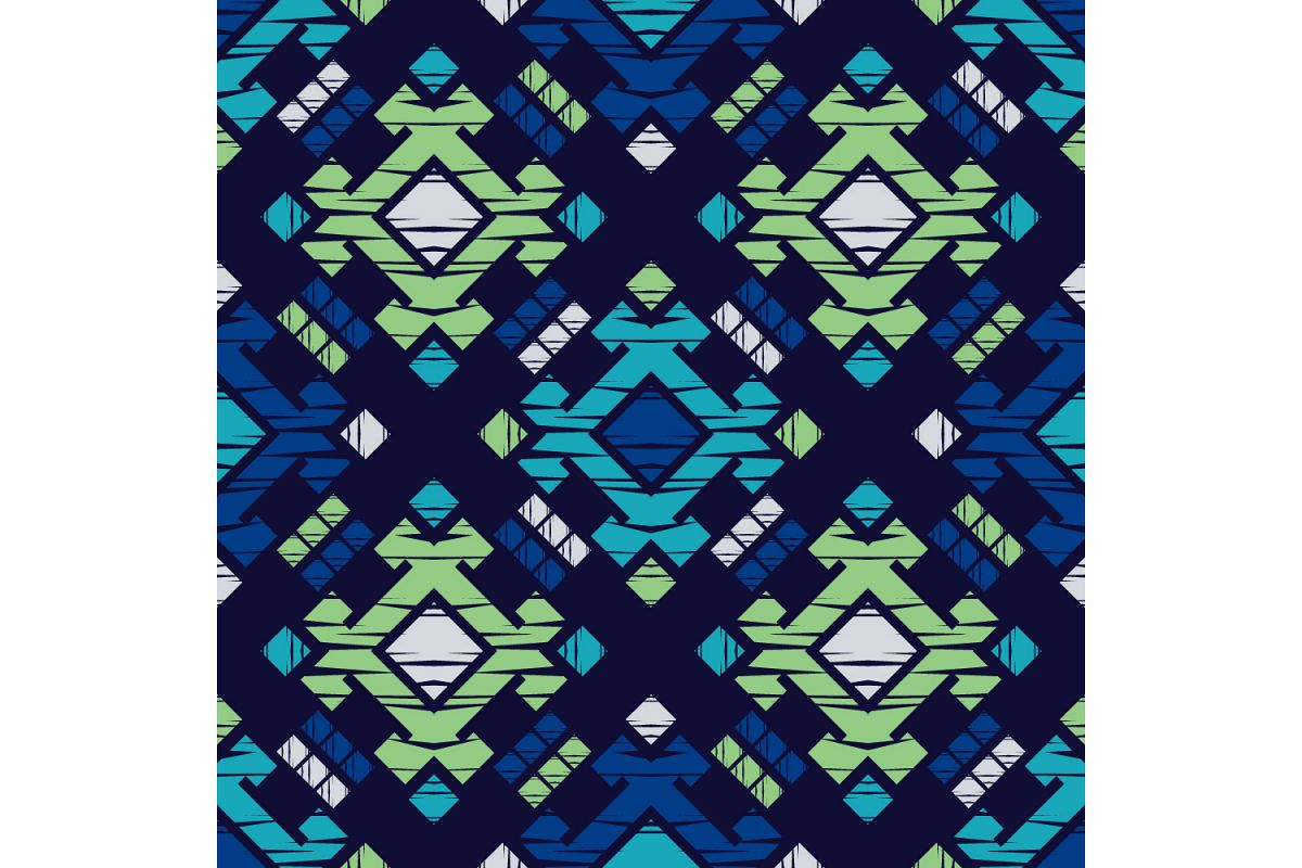 Ethnic boho ornament. Set of 10 seamless patterns. example image 1
