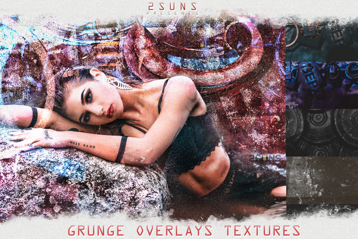 Vintage textures, Photoshop overlays, informal effects,urban example image 1