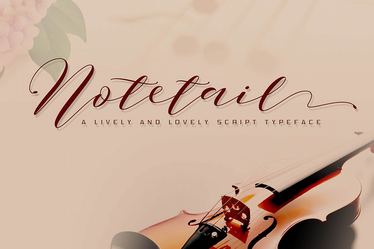 Notetail Script Typeface example image 1