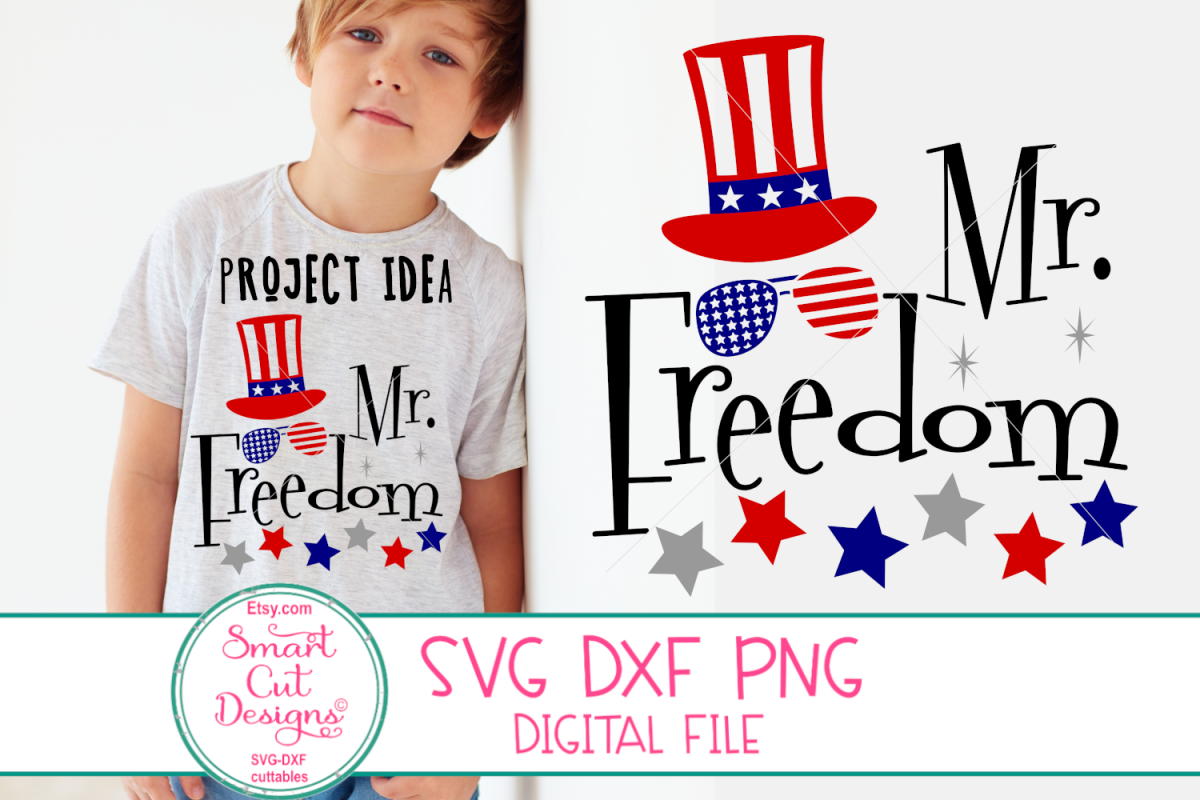 Mr Freedom SVG, 4th Of July SVG, Funny Patriotic SVG For Boy example image 1