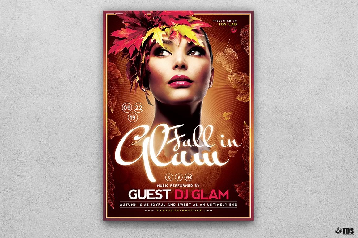 Fall in Glam Flyer Template V5 example image 1