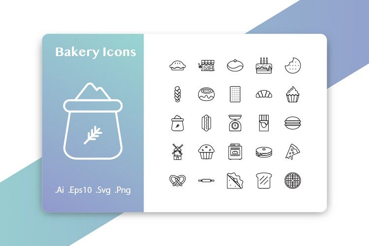 25 Bakery Icons example image 1