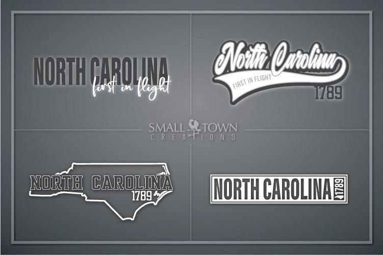 North Carolina, First in Flight-slogan, PRINT, CUT & DESIGN example image 1