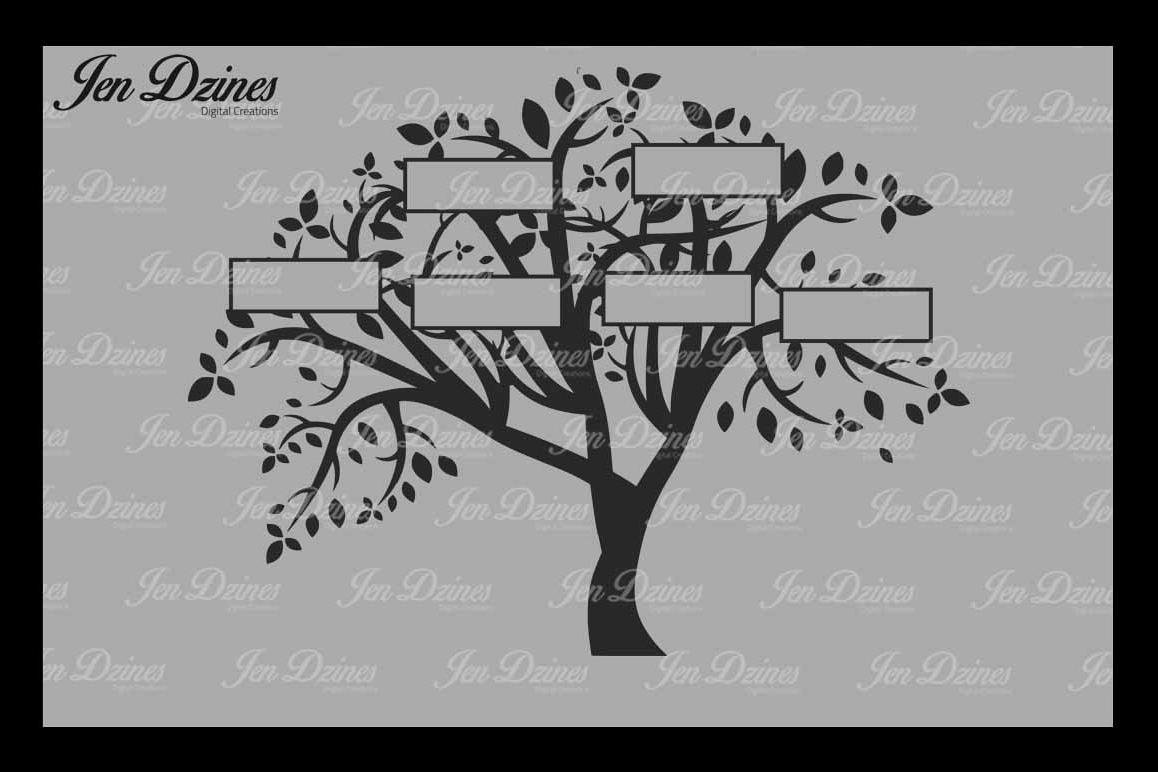 Download Family Trees 6 Names SVG DXF EPS PNG (3041) | SVGs ...