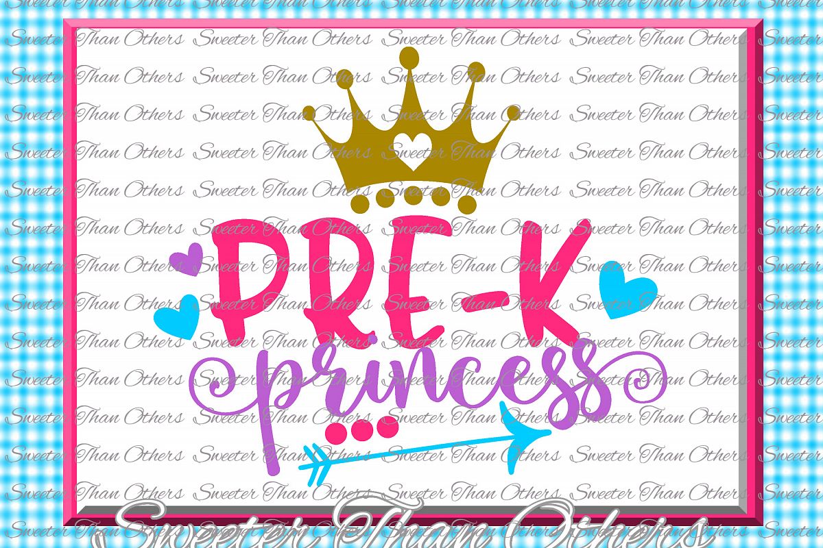 Pre K Princess SVG Pre Kindergarten cut file example image 1