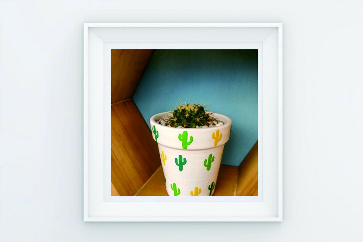 FRAME POSTER LINE VAS CACTUS CACTUS example image 1