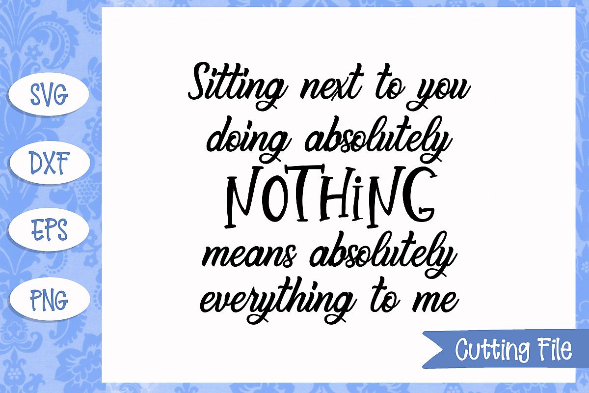 Sitting net to you SVG file example image 1