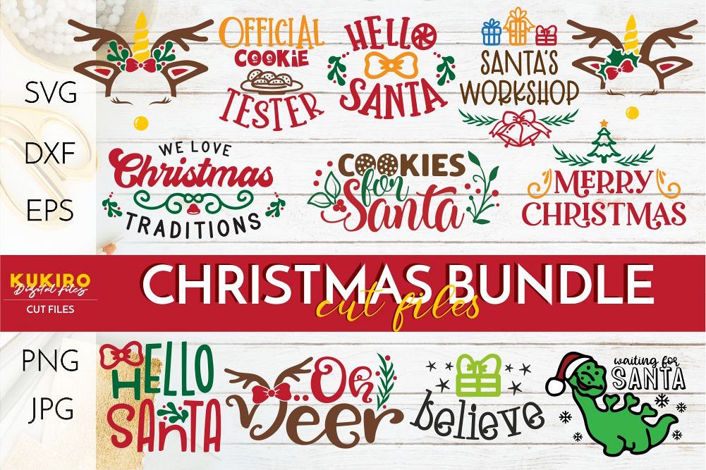 Christmas SVG Bundle - Christmas kids - Crafting Cut files (302262 ...