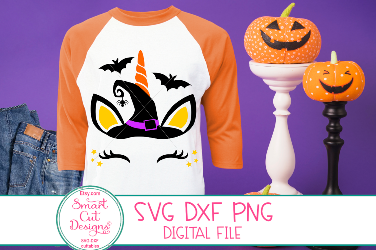 Halloween Unicorn SVG, Halloween, Girl, Unicorn, Baby, Kids example image 1