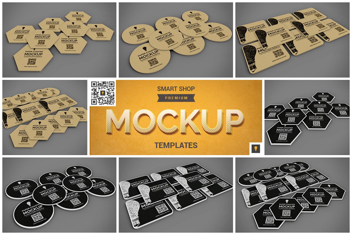 Paper Coaster Mockup example image 1