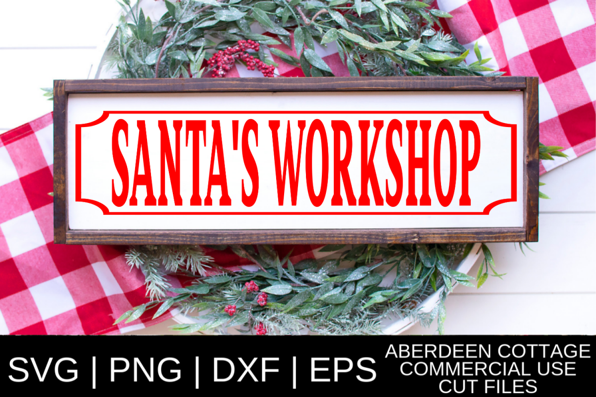 Santa's Workshop SVG example image 1