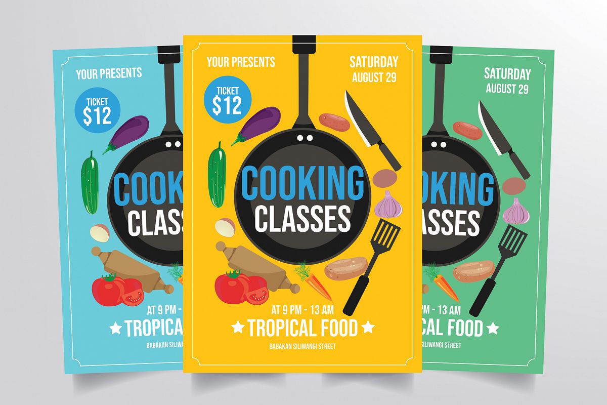 Cooking Class Flyer Template example image 1