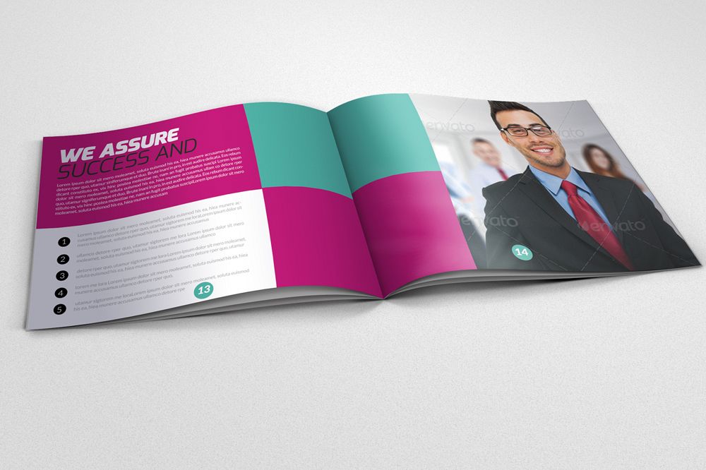 20 Pages Multi Use Minimal Square Brochure example image 1
