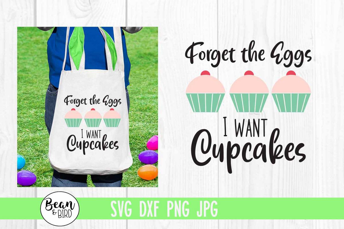 Forget the Eggs Easter SVG example image 1