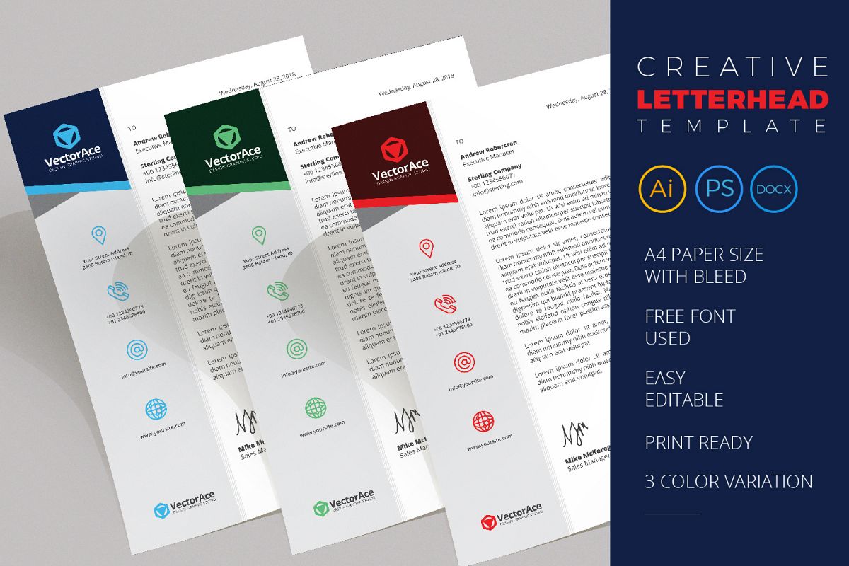 Creative Letterhead Template example image 1