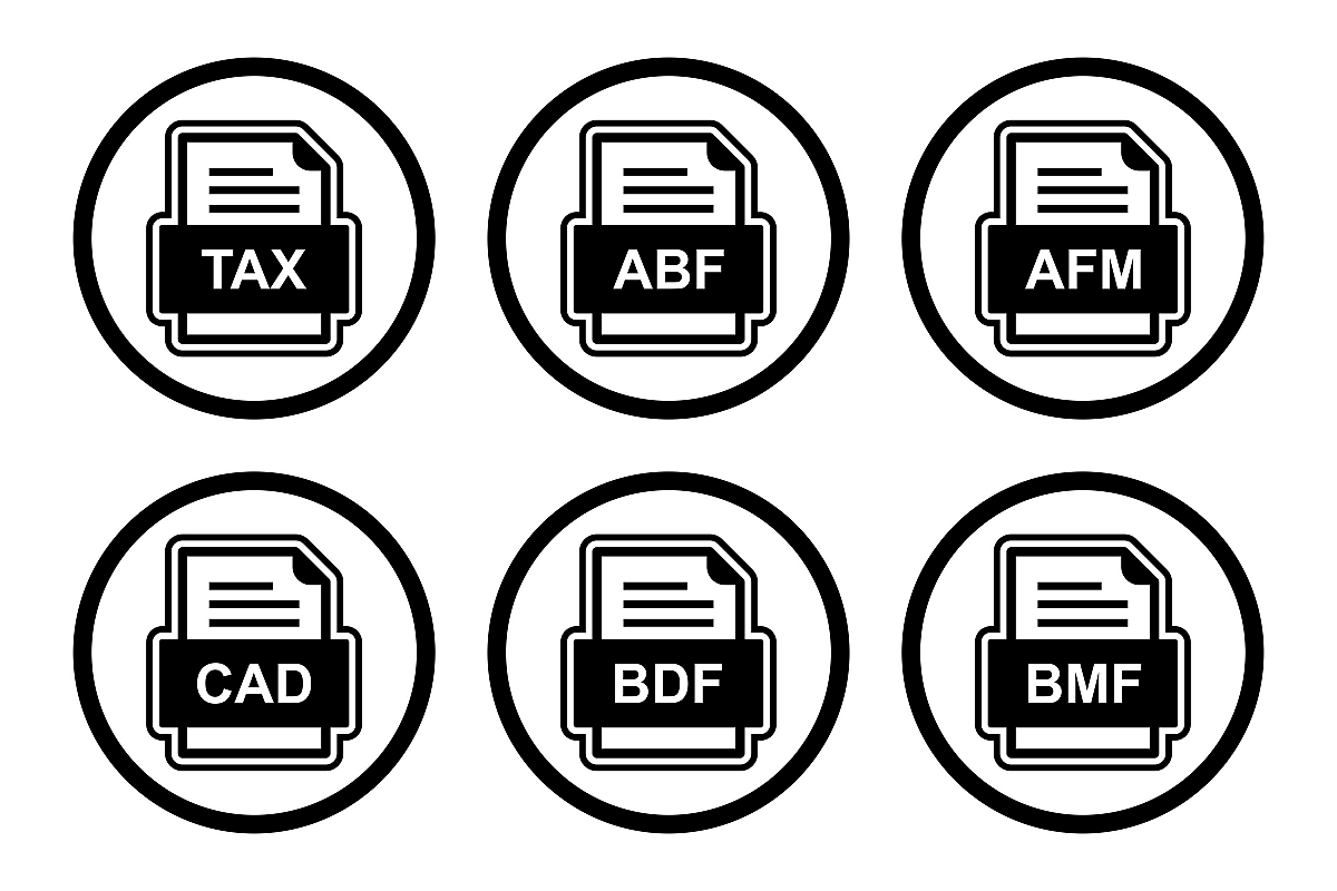 Set Of File Formats Icons example image 1