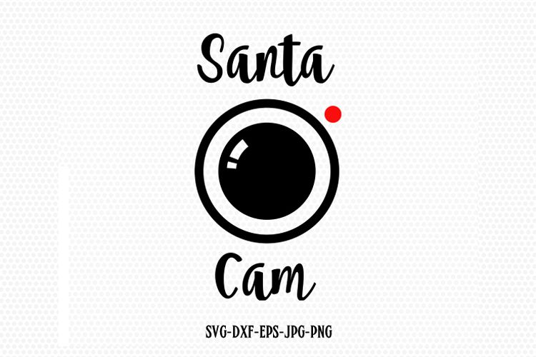 Santa cam Christmas camera SVG, Christmas SVG