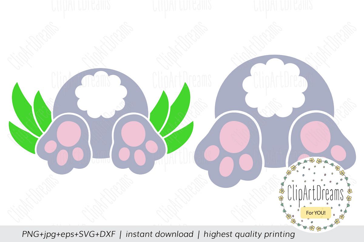 Download Bunny butt SVG, bunny tail SVG Easter Bunny craft cut fil