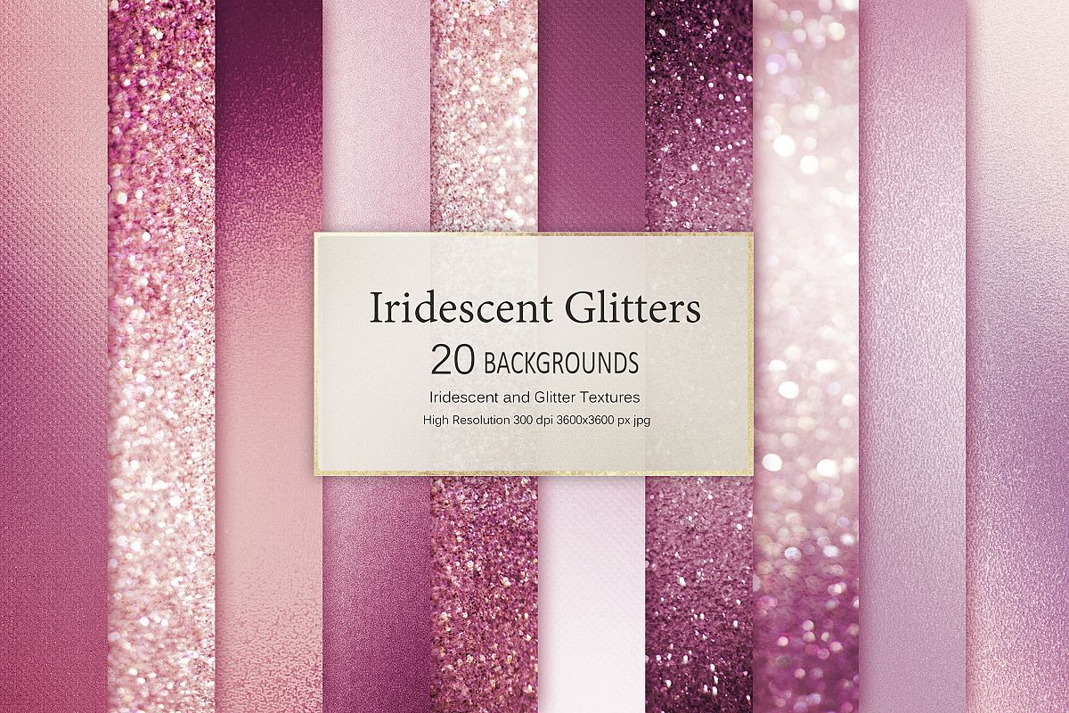Rose Iridescent and Glitter Textures example image 1