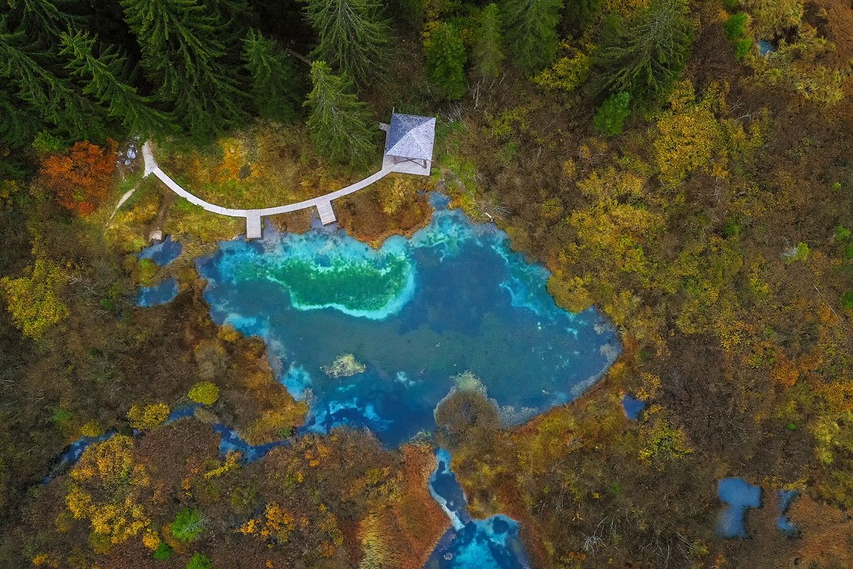 Zelenci springs from above example image 1