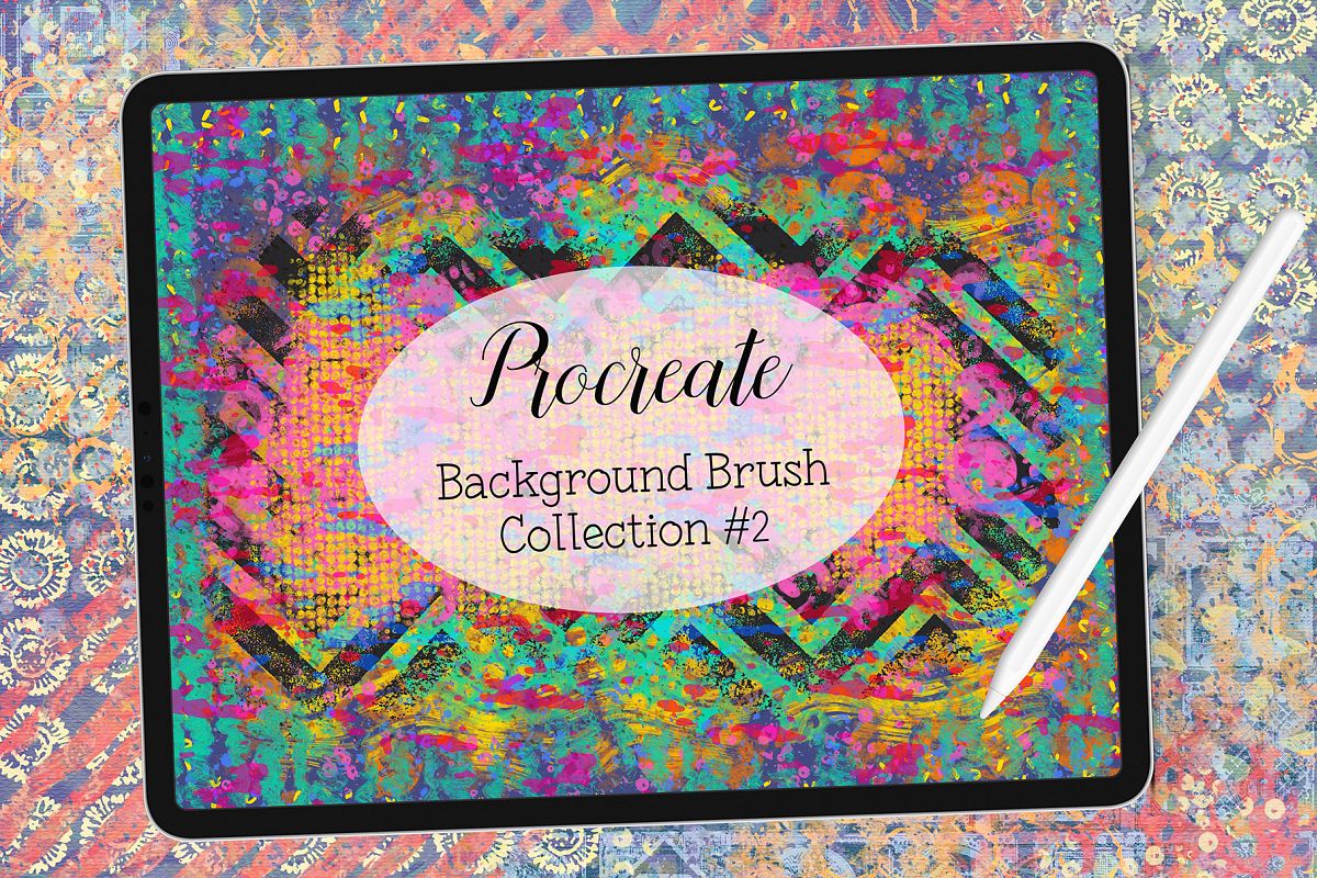 Procreate Background Brushes Set 2 example image 1