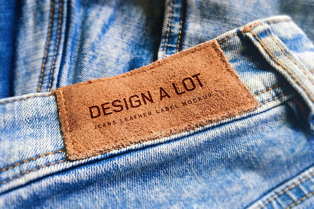 7 Jeans and Pants Label Mockups (10157) | Mock Ups | Design Bundles