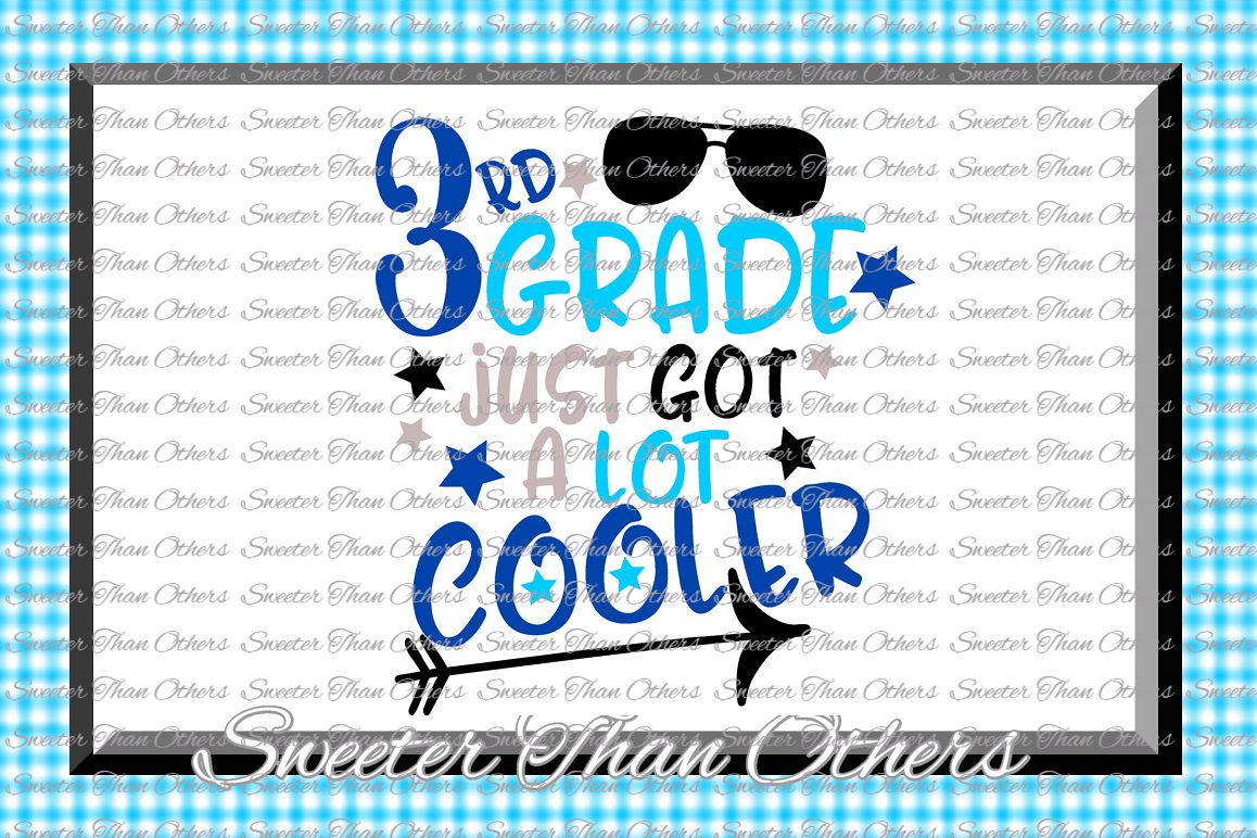 Third Grade Cooler SVG 3rd Grade cut file Last Day of School example image 1
