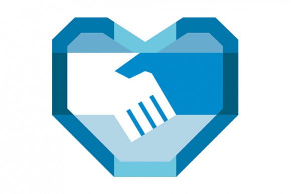 Handshake Forming Heart Shape Retro example image 1