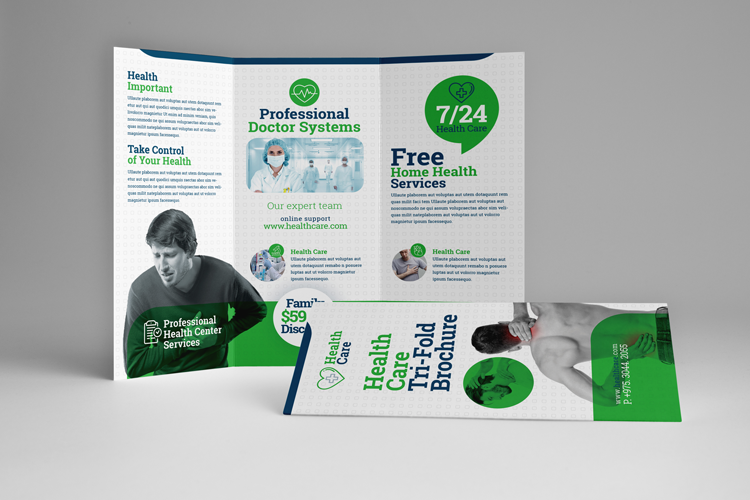 Health Professional Trifold Brochure Template example image 1