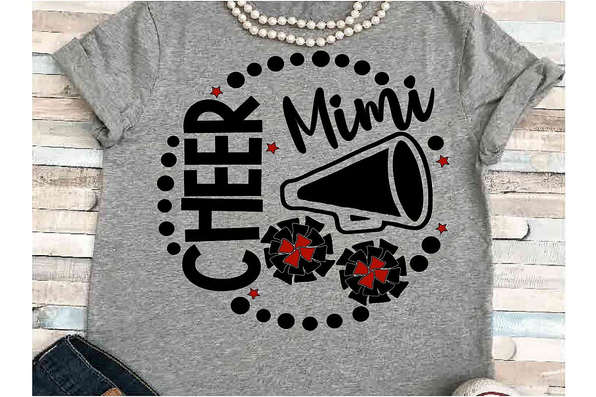 Download Cheer Mimi SVG DXF JPEG Silhouette Cameo Cricut Cheerlead