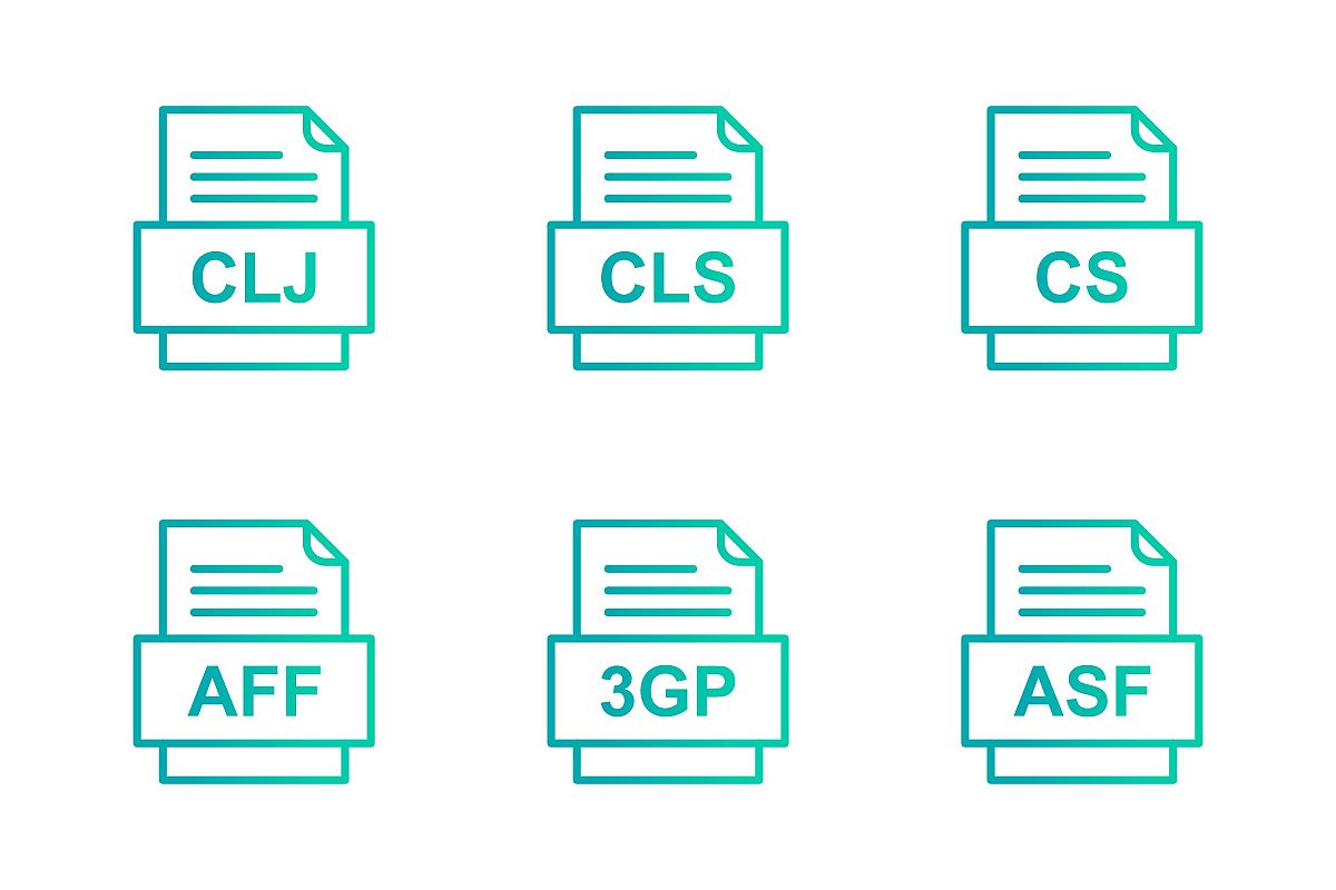 Set Of File Formats Icons example image 1