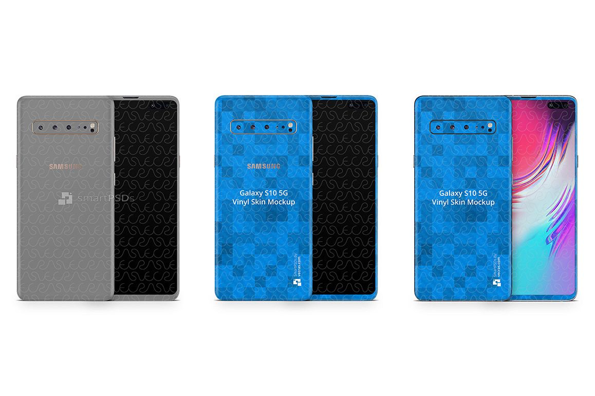 Galaxy S10 5G 2019 PSD Skin Mockup Template example image 1