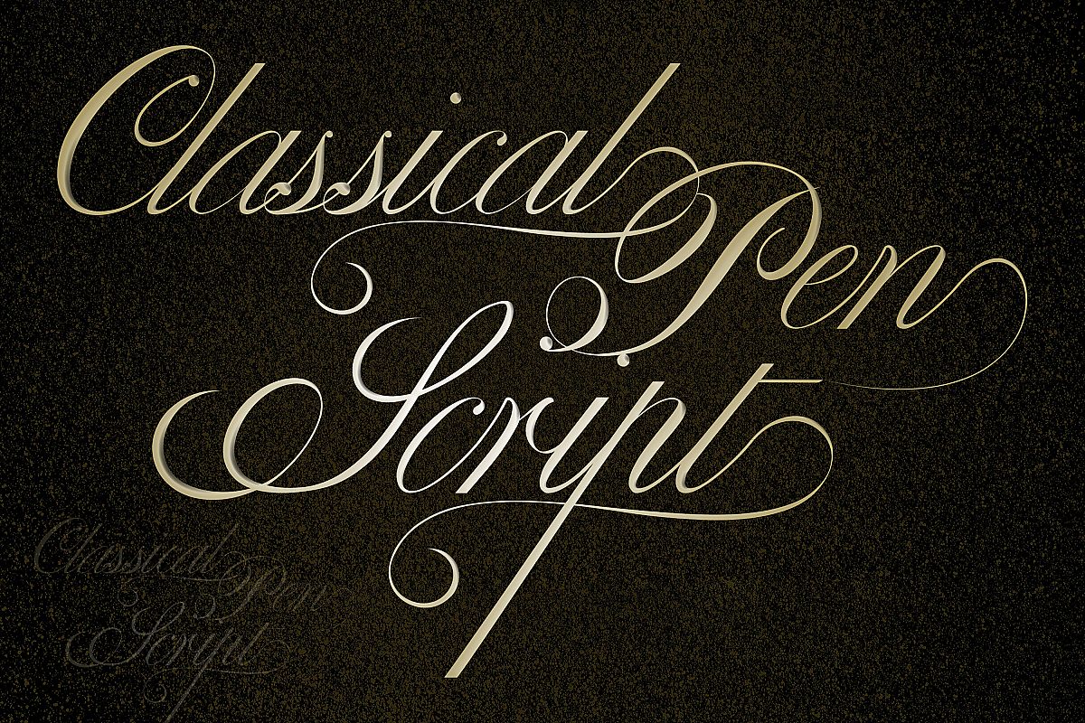 Classical Pen Script example image 1