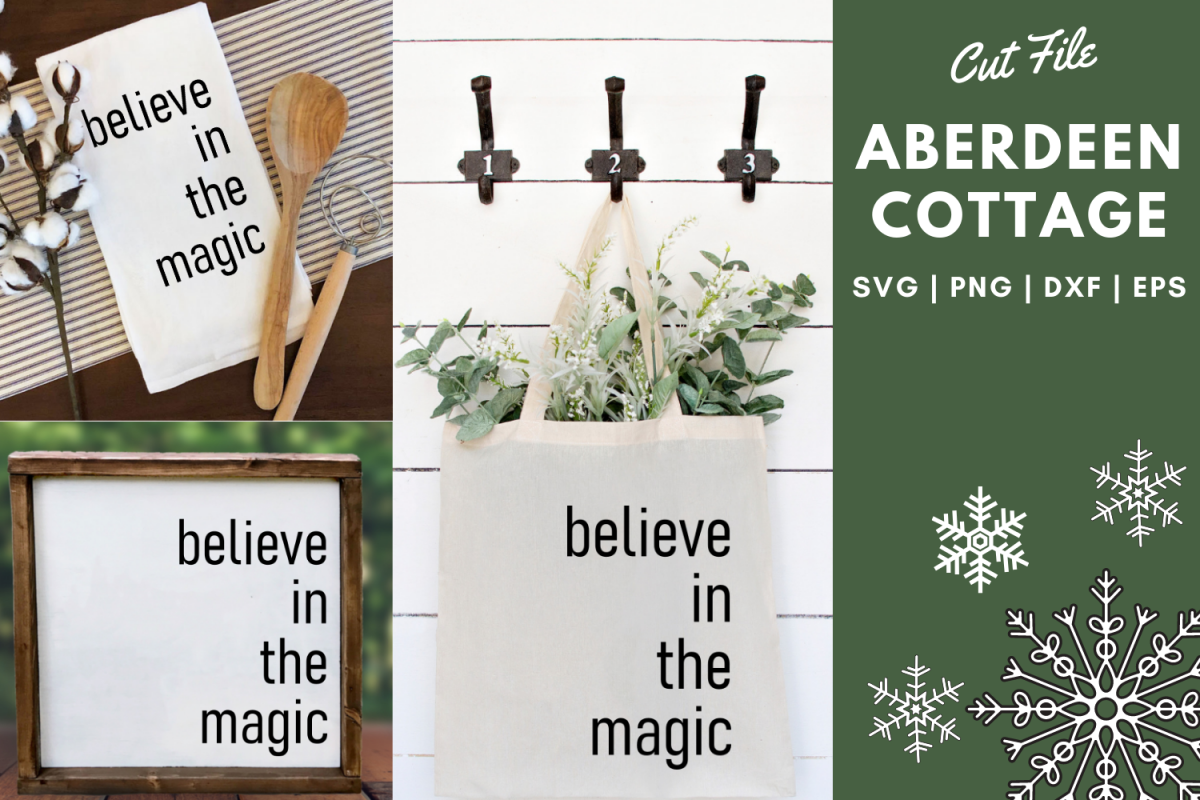 Believe In The Magic of Christmas 2 SVG | PNG | DXF | EPS example image 1