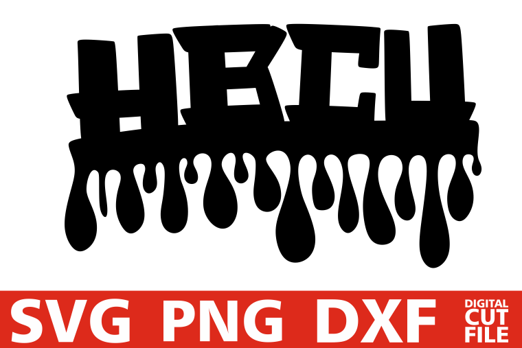 HBCU svg, Black Queen svg, Afro woman, Graduation, Dripping example image 1