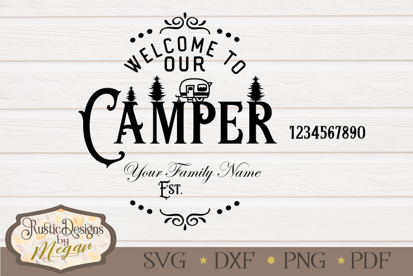 Custom Camping SVG cut file example image 1
