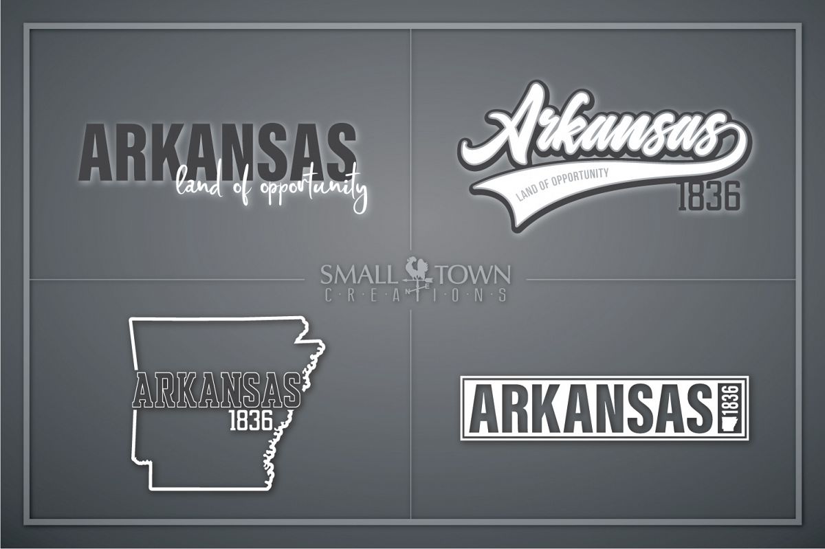 Arkansas, Land of Opportunity, Logo, PRINT, CUT & DESIGN example image 1
