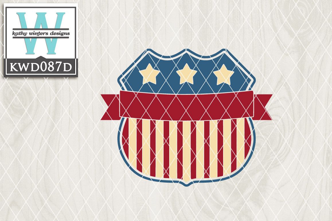 Patriotic Cutting File KWD087D example image 1