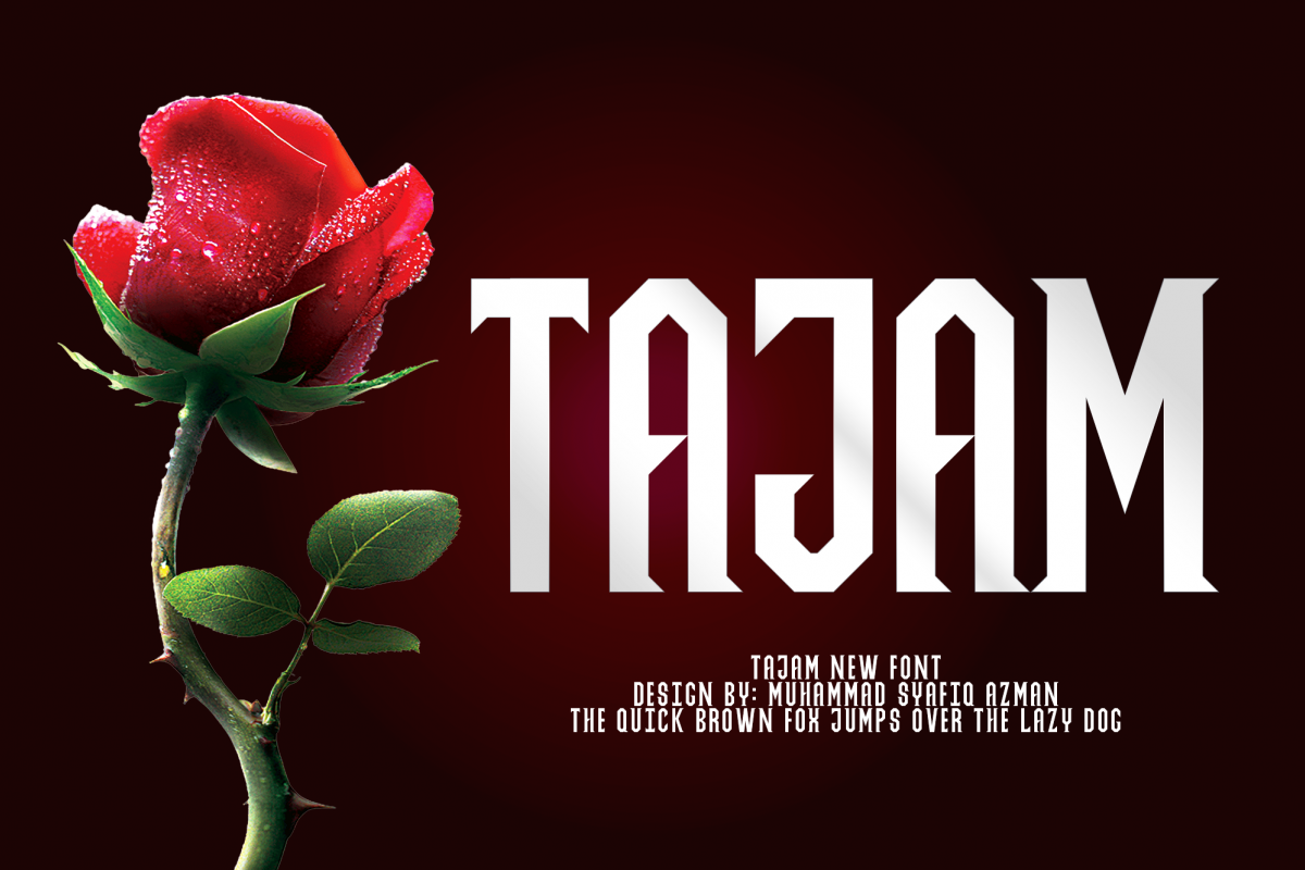 TAJAM FONT example image 1