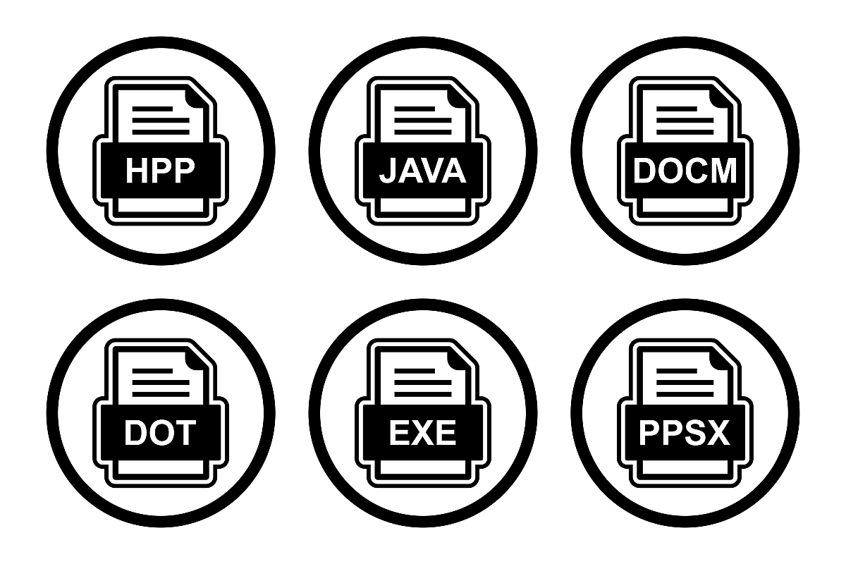 Set Of File Formats Icons example image 1