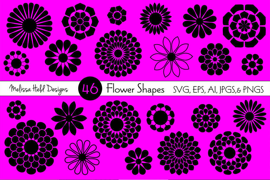 Download SVG Flower Shapes (209752) | Icons | Design Bundles