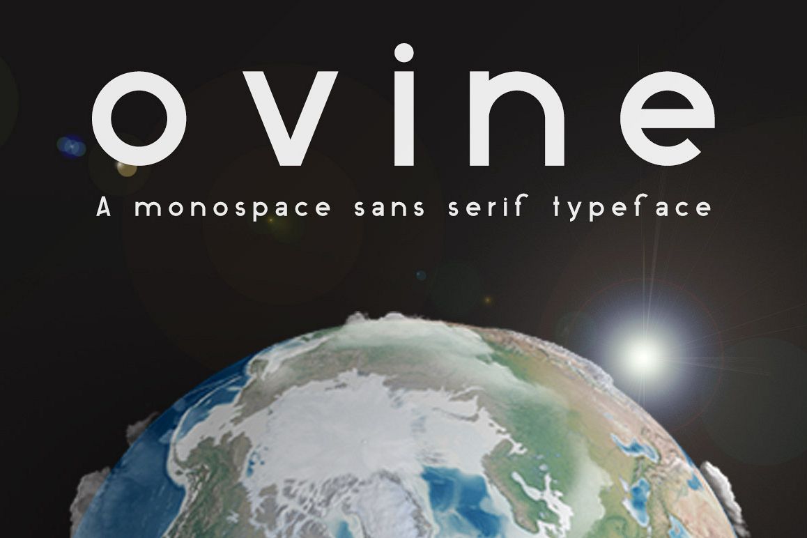 ovine Monospace Sans Serif Typeface example image 1