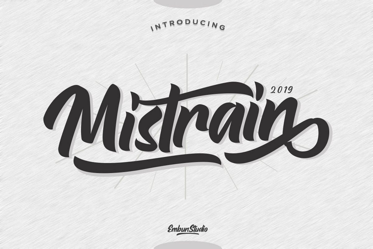 Mistrain Modern Hand Lettering example image 1