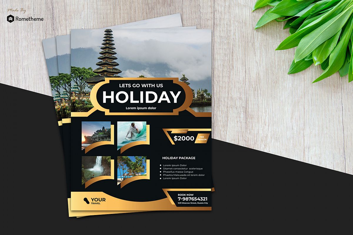 Holiday Travel Flyer vol. 08 example image 1
