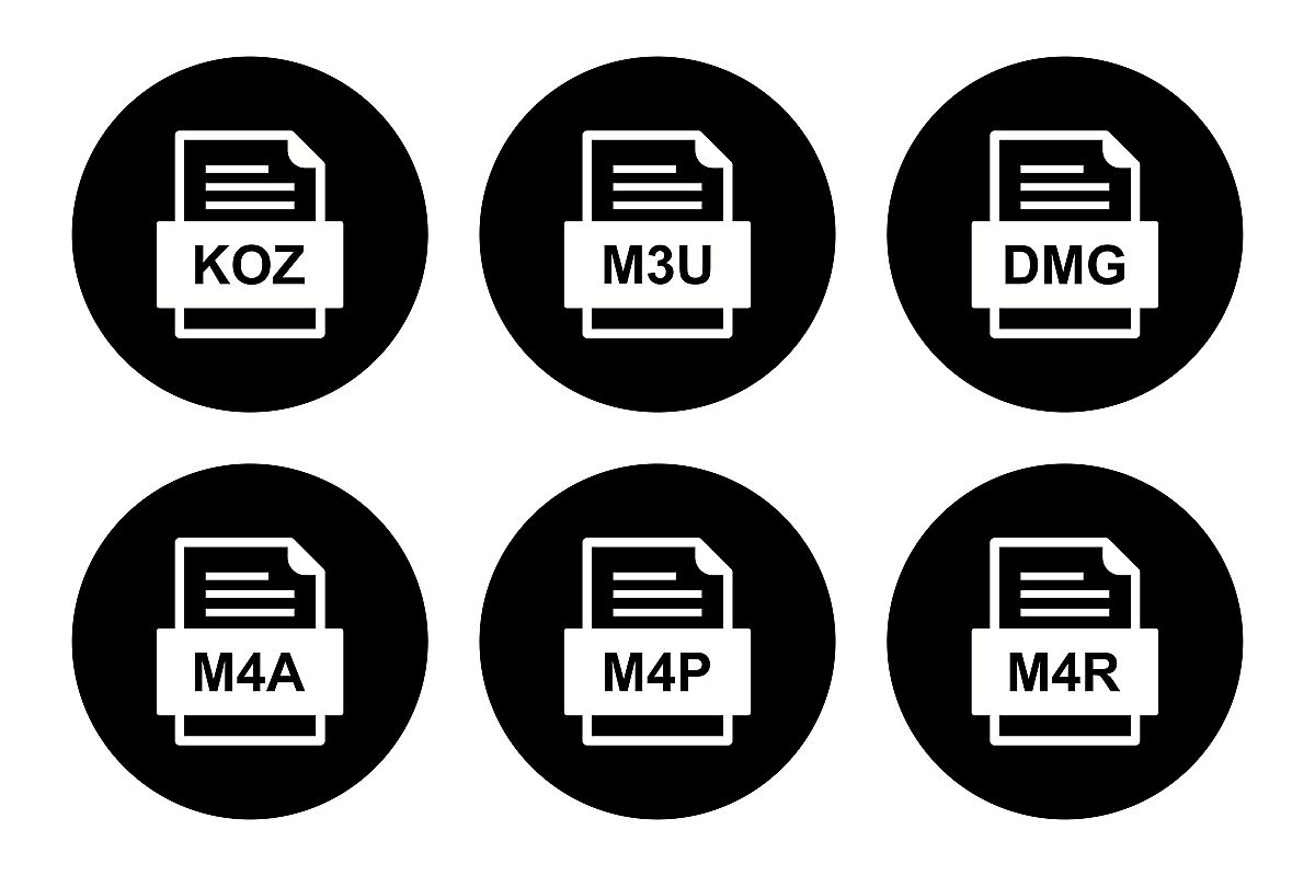Set Of File Formats Icons example image 1