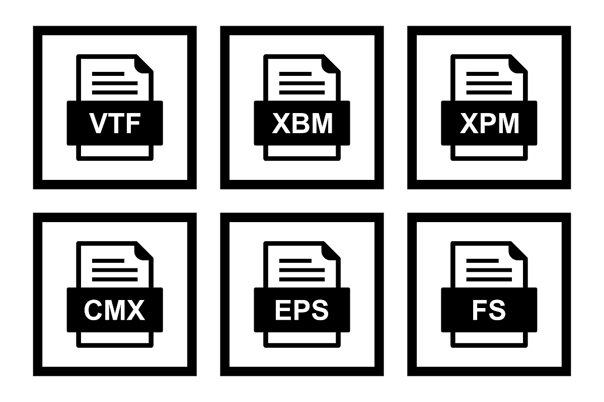 Set Of File Formats Icons example image 1