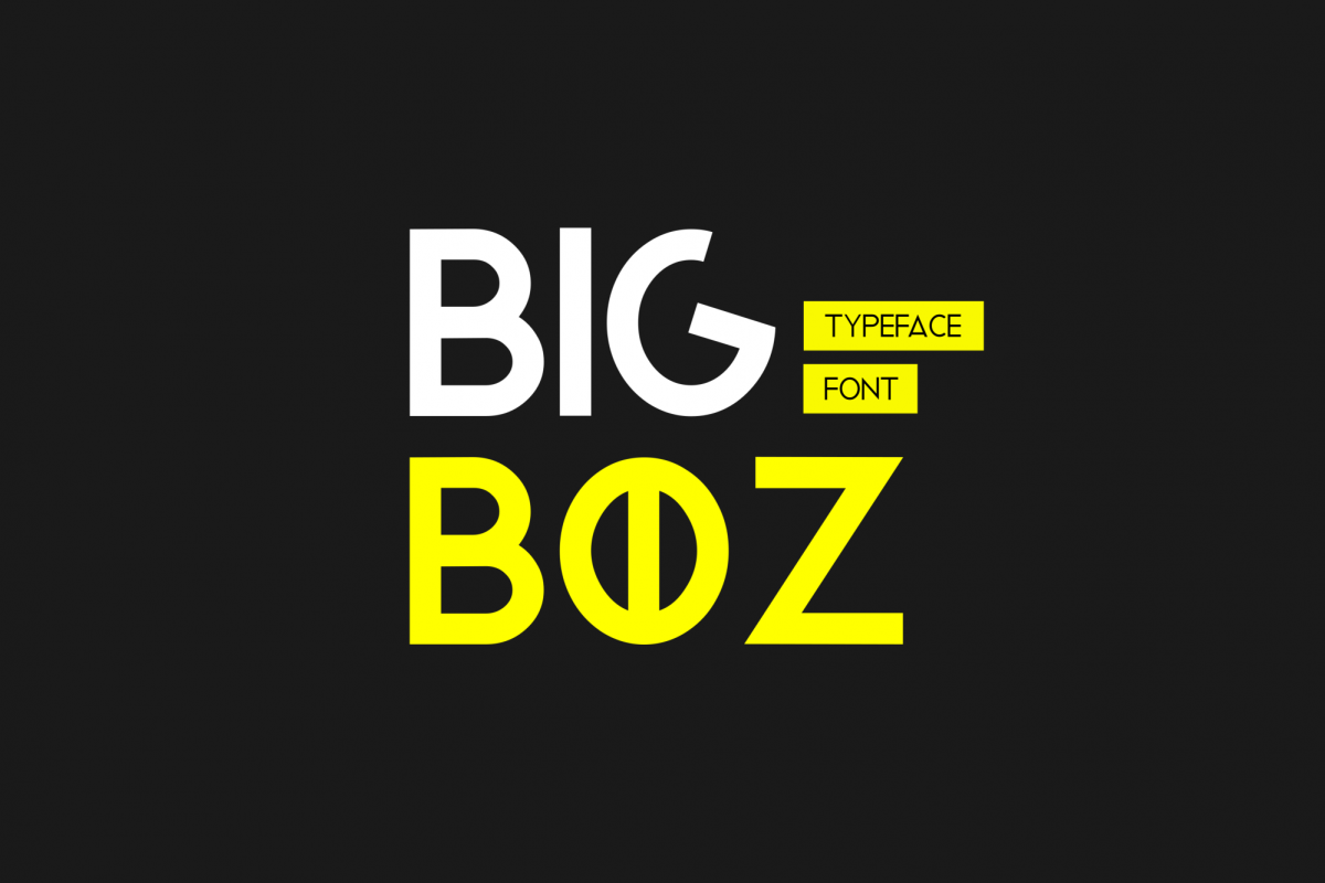 Bigboz Typeface Font example image 1